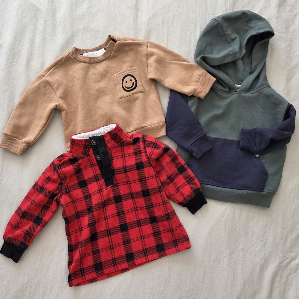 Baby Boy 3pc Sweater Bundle Size 12 Months